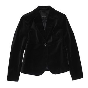 EUC The Limited Black Velvet Blazer Size 2.